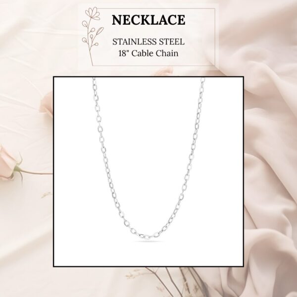Necklace - Stainless Steel 18"