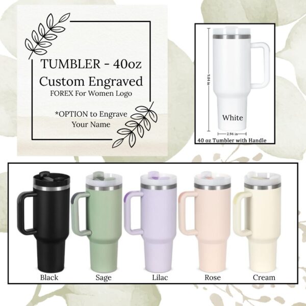 Tumbler - 40oz  FOREX For Women Logo