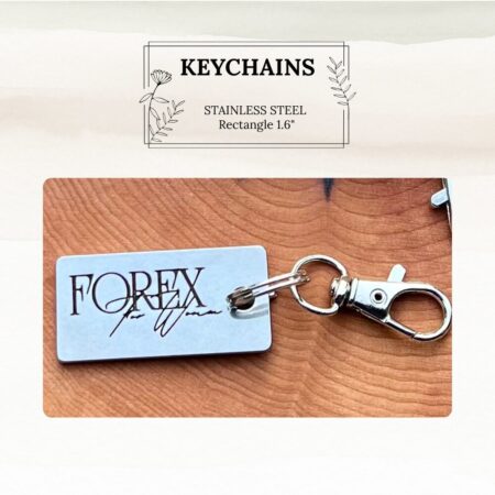 Keychain- Stainless Steel Rectangle - Image 4