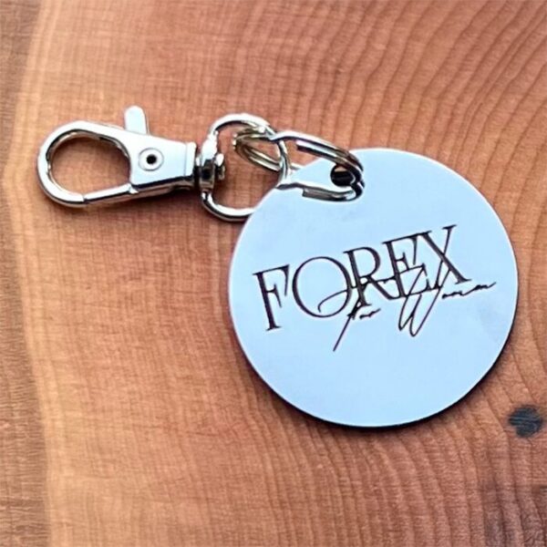 Keychain- Stainless Steel Round (30mm)