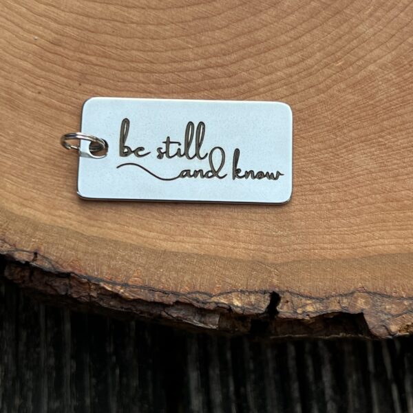 Keychain- Stainless Steel Rectangle